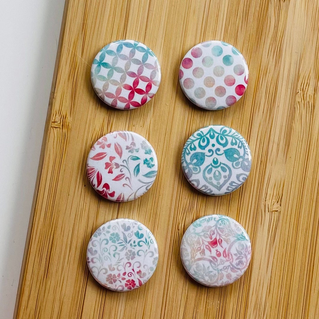 Htp Button Set - neon patterns 1 - Magnet / Button - Etsy.de