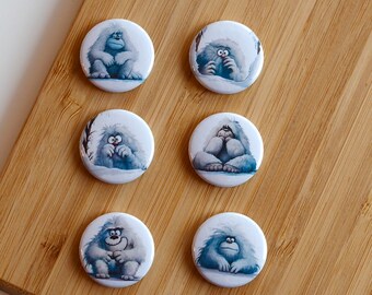 Set - Yeti - Magnet / Button