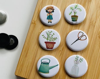 Set - Plants - Magnet / Button