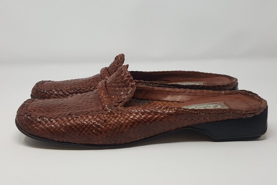 tan leather mules uk