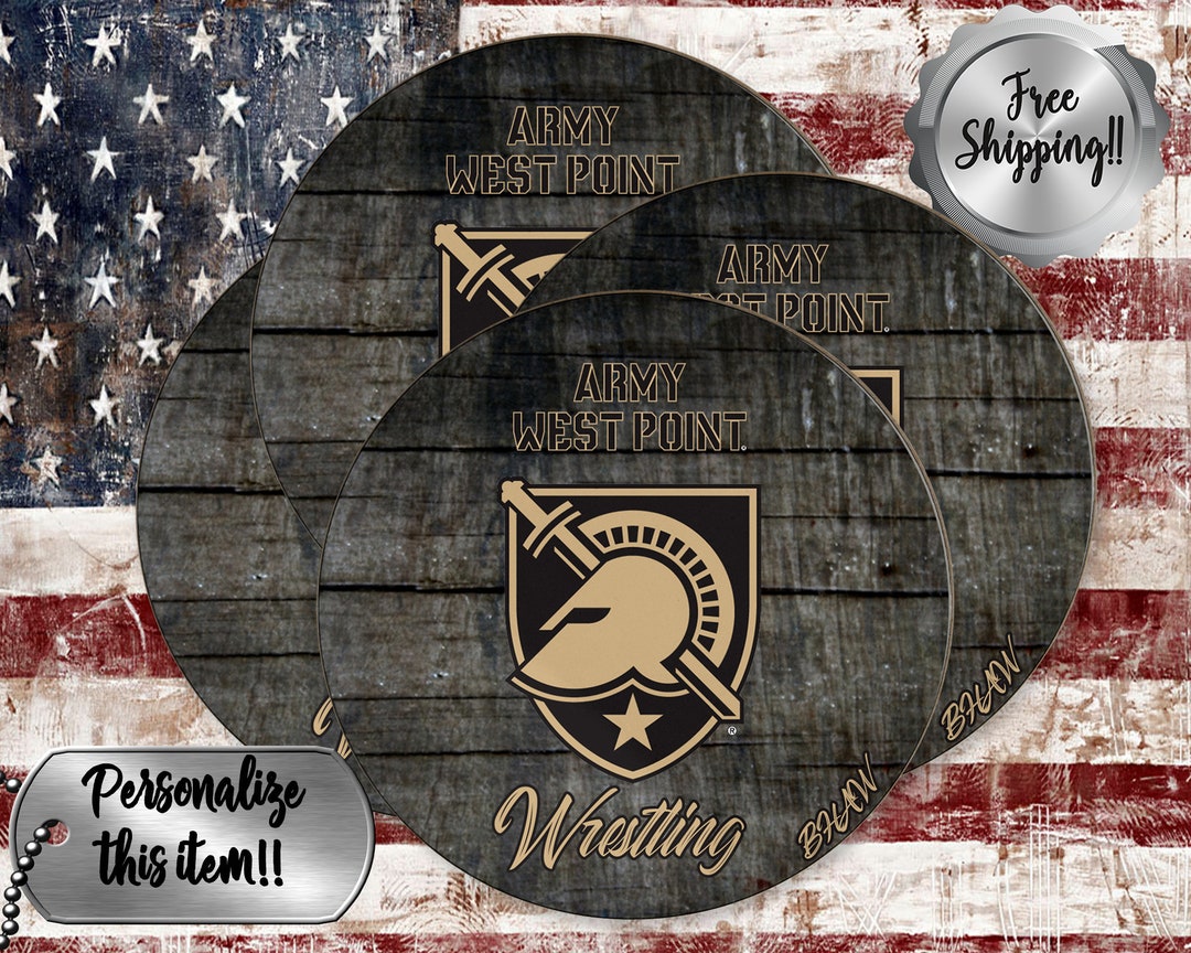 USMA Team Sport Drink Coasters West Point Decor Personalized West Point Coasters Etsy