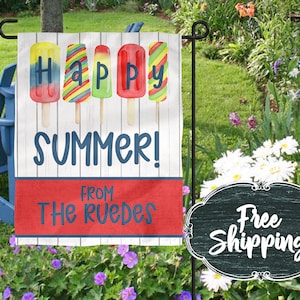 Personalized Garden Flag Summer Garden Flags Garden flags Farmhouse Garden Flag Rustic Country Decor