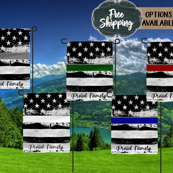 First Responder Garden Flag Etsy