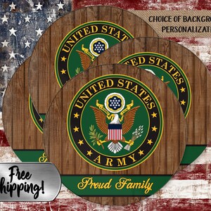 Dessous de verre de l&#39;armée américaine, décor de l&#39;armée, cadeau Go Army Beat Navy