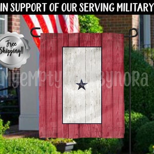 Blue Star Garden flag Military garden flags Custom military garden flag