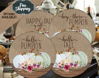 Fall Farmhouse drink coasters Housewarming gift Quote coasters
