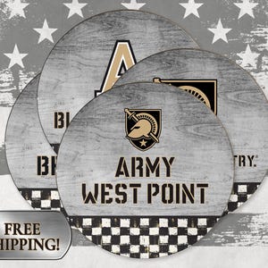 USMA drink coasters West Point decor West Point Graduation gift West Point logo coasters