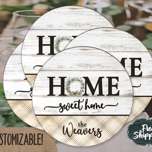 Custom spring drink coasters housewarming gift wedding gift personalized coasters wedding shower gift