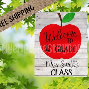 Personalized Teacher Garden Flag Custom Garden Flags Garden Gifts for Teacher