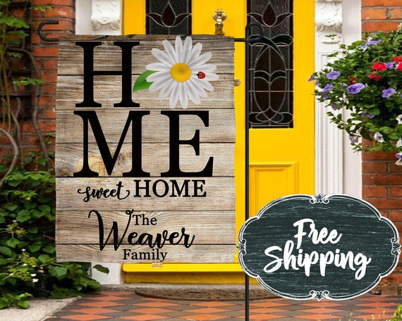 Welcome wreath, Personalized Garden Flag Custom Garden Flags  Garden Gifts for Mom Hostess Gift Housewarming gift