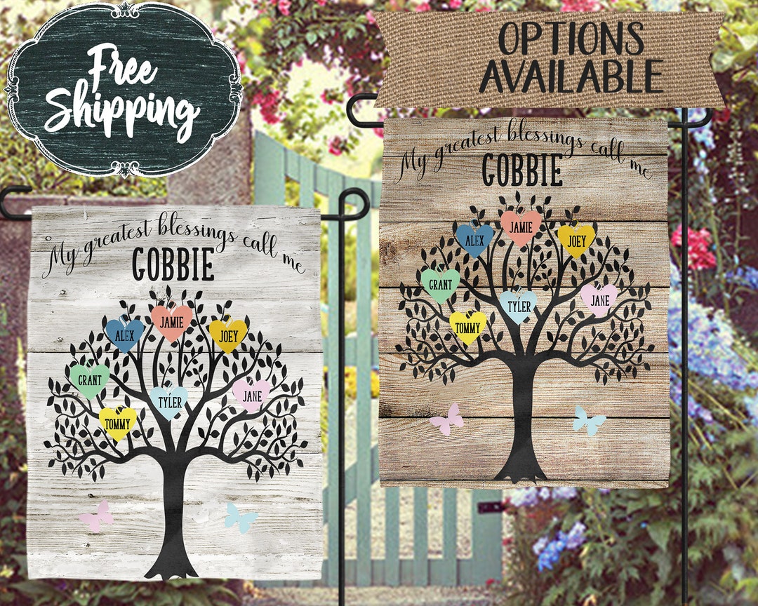 They Bring Joy We Never Knew We Needed - Family Personalized Custom Flag - Gift For Mom, Grandma main image 0