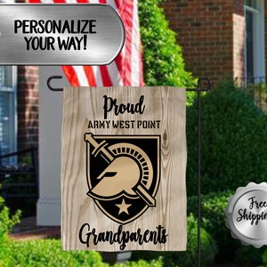 Bandera personalizada de West Point, bandera Spirit, bandera del ejército, 12 x 18, bandera de jardín USMA, decoración de West Point personalizada para exteriores, decoración USMA