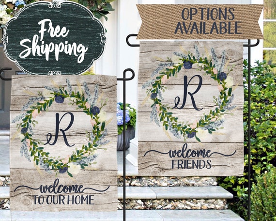 Personalized Flag Welcome Garden House