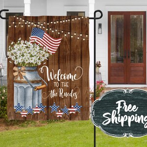 Personalized Garden Flag Summer Garden Flags Garden flags Farmhouse Garden Flag Rustic Country Decor