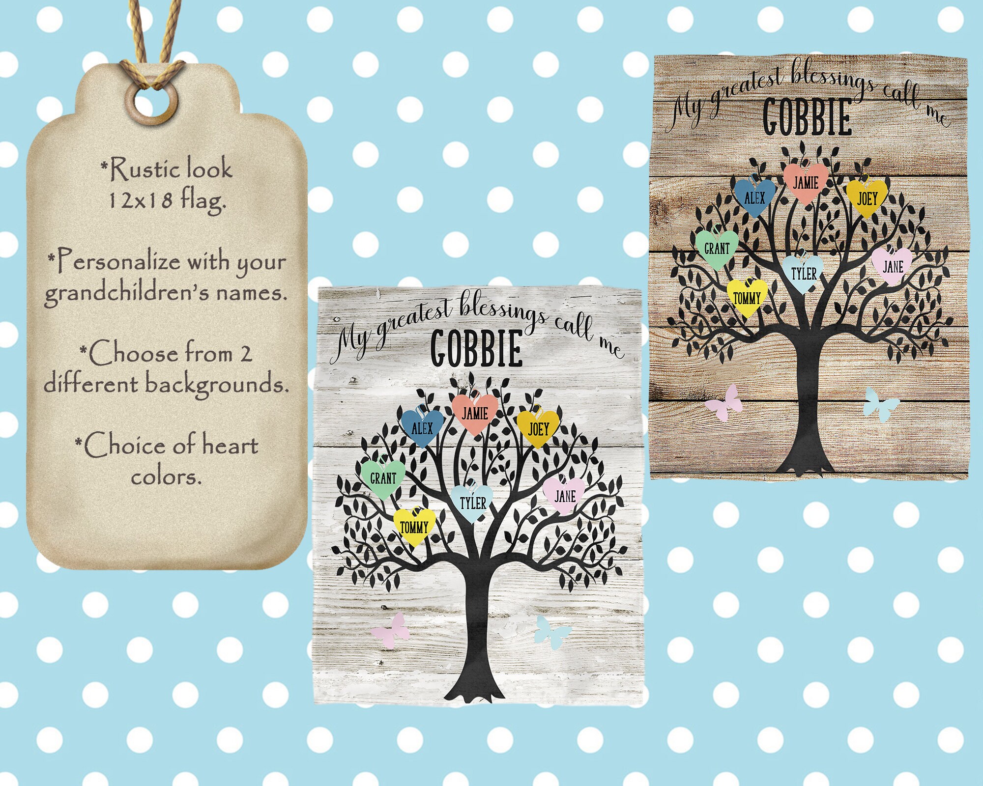 They Bring Joy We Never Knew We Needed - Family Personalized Custom Flag - Gift For Mom, Grandma