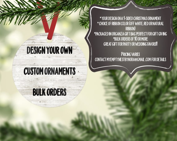personalized christmas ornaments bulk