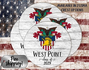 Posavasos USMA West Point, set de regalo de graduación