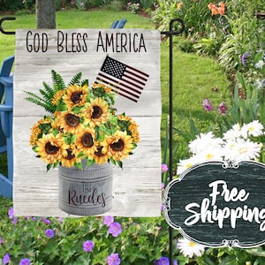 Personalized Garden Flag Summer Garden Flags Garden flags Farmhouse Garden Flag Rustic Country Decor