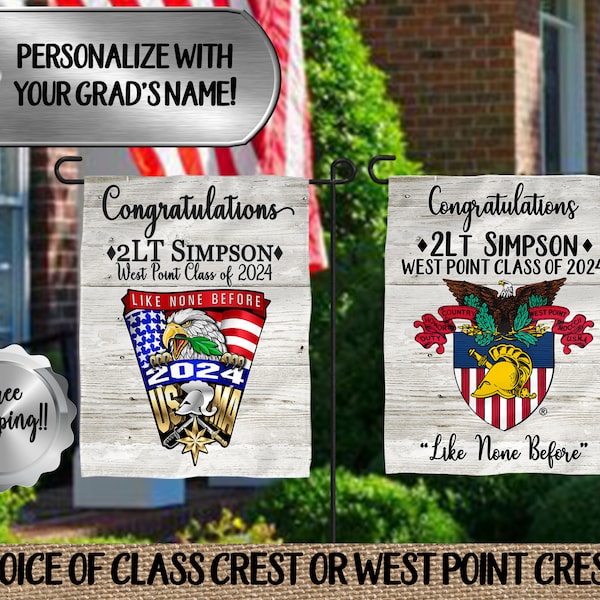 West Point flag 2024 Graduation flag Army flag 12 x 18 USMA garden flag Outdoor West Point décor USMA décor