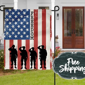 Personalized patriotic Garden Flag Summer Garden Flags Garden flags Farmhouse Garden Flag Rustic Country Decor