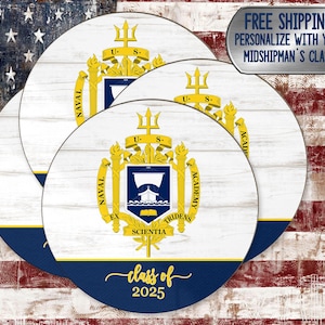 USNA drink coasters Naval Academy decor USNA Graduation gift
