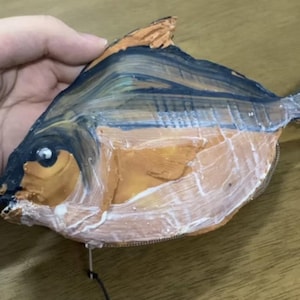 Pan Fisch Geldbörse, Geschenk Geburtstag, Geschenk Jahrestag, Weihnachten, Sommertasche, lustige Tasche, Halloweentasche