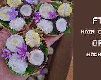 Mini Thai Food, Haarspangen, Magnet, Geschenk Geburtstag, Geschenk Jahrestag, Weihnachten, Sommer, lustig, Halloween