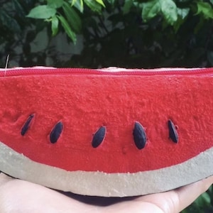 Monedero de sandía, Goma, Regalo de cumpleaños, Regalo de aniversario, Navidad, Bolso de verano, Bolso divertido