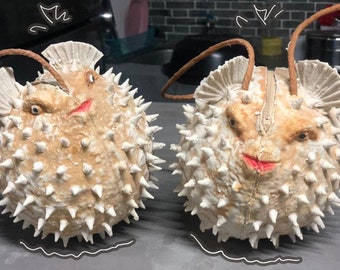 Borsa in gomma fatta a mano a forma di pesce palla: divertente regalo originale