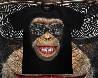 3d monkey best sale shirt