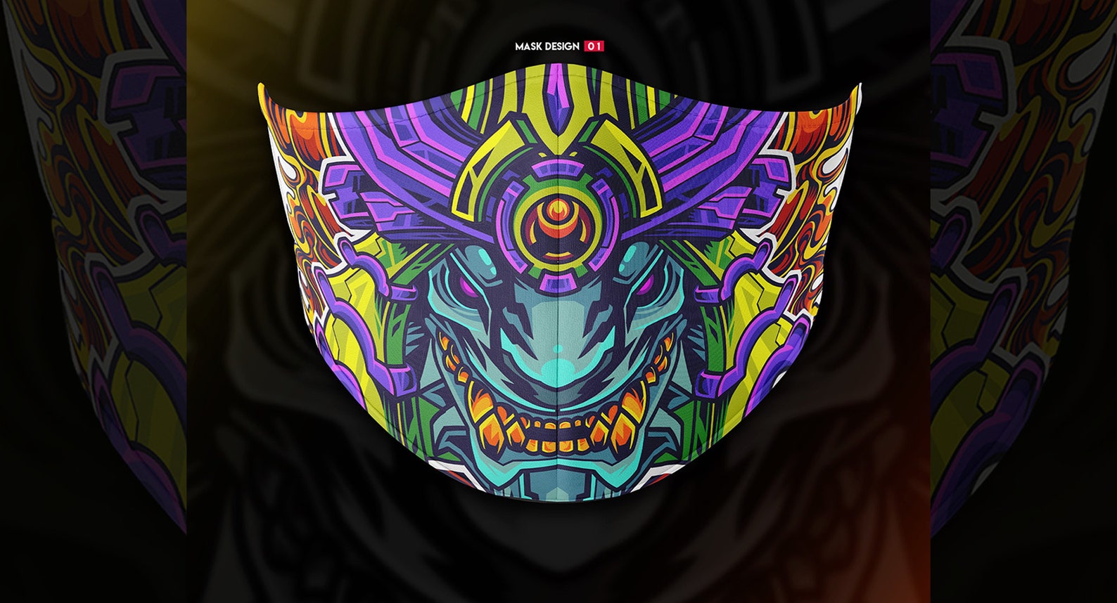 Monsters Face Mask Etsy