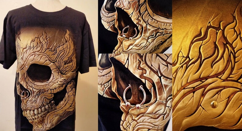 Skateboard T-shirts 3D GLOW IN DARK