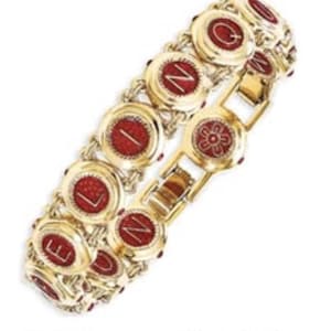 Vintage Camrose & Kross Jacqueline Kennedy &quot;Castellani Wedding&quot; bracelet