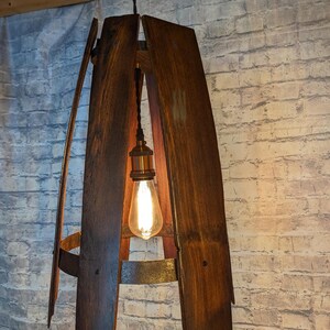 Antique Barrel Stave Light