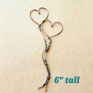 Heart Bookmark, wire wrap copper, gifts for her, handmade bookmark for women, gifts for 7th anniversary, reading accessories for wife