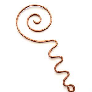 Segnalibro a spirale in rame, segnalibro in filo metallico fatto a mano, accessorio per la lettura, regalo per lettori, regalo per amanti dei libri, anniversario per donne o uomini