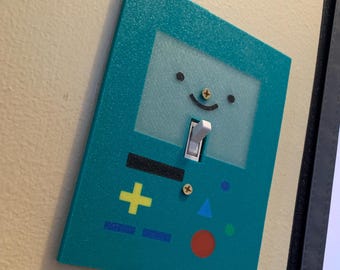 BMO Wall cover decor | Adventure Time Light Switch Cover Finn and Jake