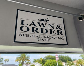 Funny Lawn care Sign | Lawn Care Decor | Gardener Gift and Man Cave Decor