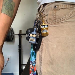 Futurama Bender Zoidberg Keychain