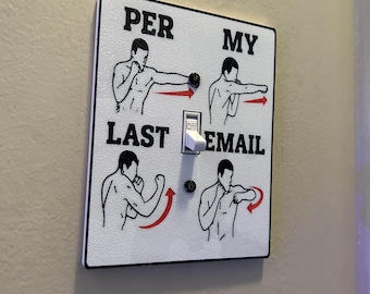 Funny office Light Switch Cover, Coworker gift