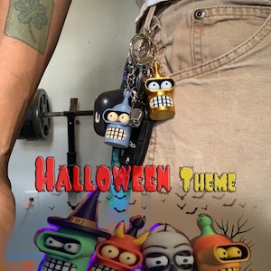 Futurama Bender Zoidberg Keychain