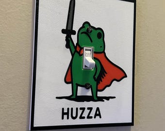 Medieval Knight wall cover | Fantasy Frog light switch cover