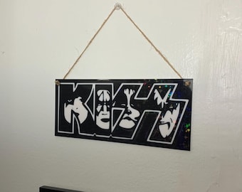 KISS HOLOGRAPHIC Wall Hanging Sign