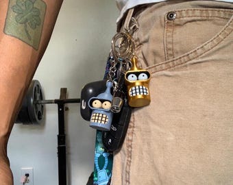 Futurama Bender Zoidberg Keychain