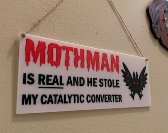 MOTHMAN Sign - Holographic -