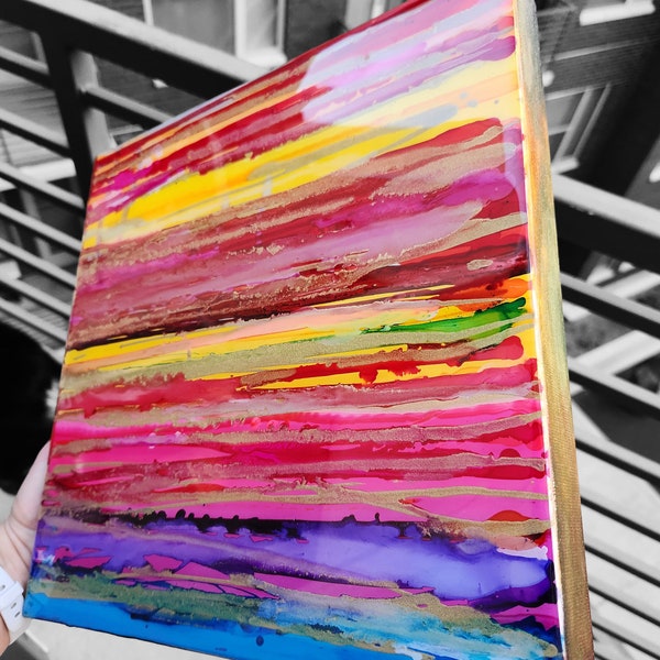 Resin Abstract Art Etsy