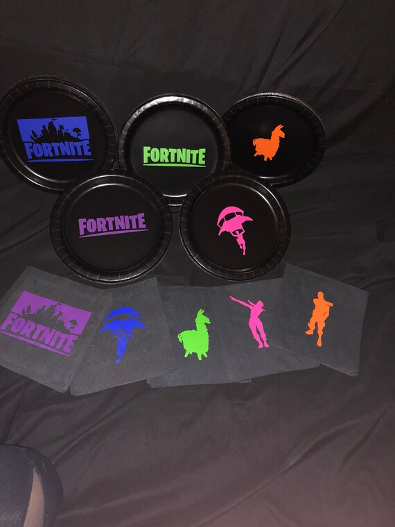 Fortnite themed Birthday Party plates napkins and cups | Etsy - 570 x 760 jpeg 45kB