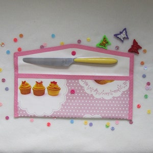 Bestecktasche Cupcake Druckknopf Bild 6