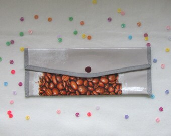 Cutlery pocket - coffee bean (snap button)