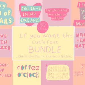 Fonts for Cricut, Heart fonts, Aesthetic fonts, Fonts procreate, Love fonts, Fonts, Cute Fonts, Script Fonts, Cursive Fonts image 3